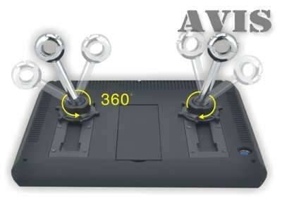 Навесной монитор на подголовник AVIS AVS0933T 9" c DVD (черный)