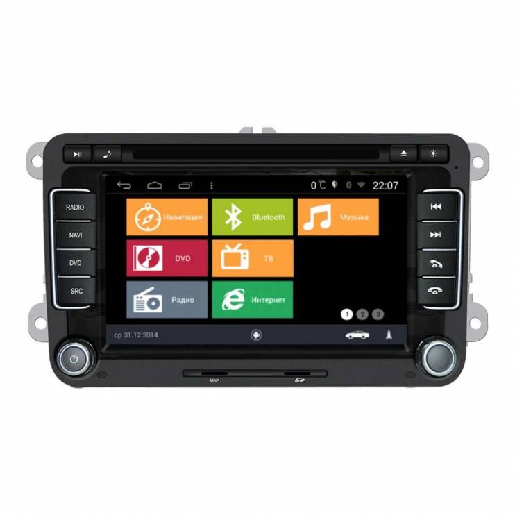 Штатная магнитола MyDean BS004 для VW Touran (2003-2015)