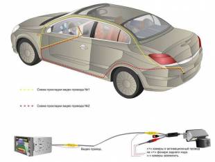 CCD штатная камера заднего вида с динамической разметкой AVIS Electronics AVS326CPR для CADILAC CTSII/SRXII/CHEVROLET AVEO II (2012-...) / CRUZE HATCHBACK (#010)