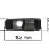 CCD штатная камера заднего вида с динамической разметкой AVIS Electronics AVS326CPR для KIA RIO II (2005-2010) SEDAN / RIO III (2011-...) SEDAN (#036)