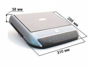 Потолочный монитор 10.1" AVIS AVS1030T с DVD (чёрно-серебристый)