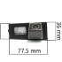 CCD штатная камера заднего вида с динамической разметкой AVIS Electronics AVS326CPR для SSANGYONG REXTON / KYRON / ACTYON SPORTS (#078)